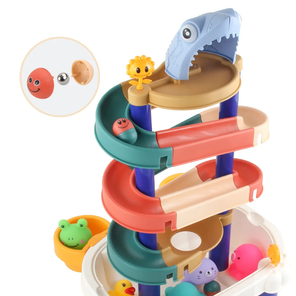 Детская игрушка для ванной сделай сам гоночный бег с мраморным рисунком большие