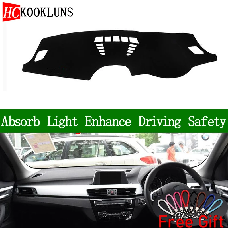 

For BMW X1 2016 2017 2018 2019 Right Hand Drive Dashboard Cover Car Stickers Sun Shade Dash Mat Carpet Interior Accessories