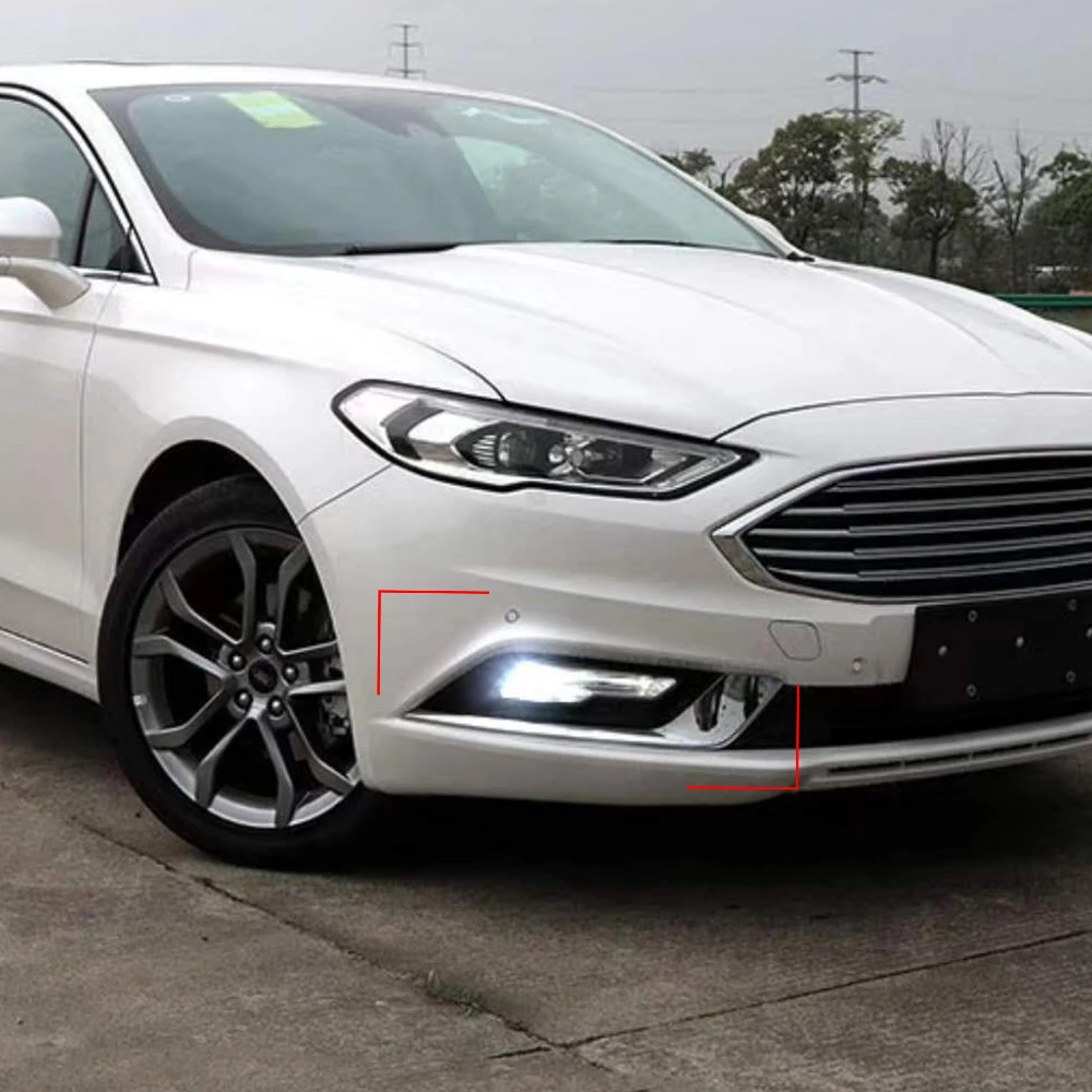 Автомобильный мигающий 1 пара DRL для Ford Mondeo Fusion 2018 дневные ходовые огни