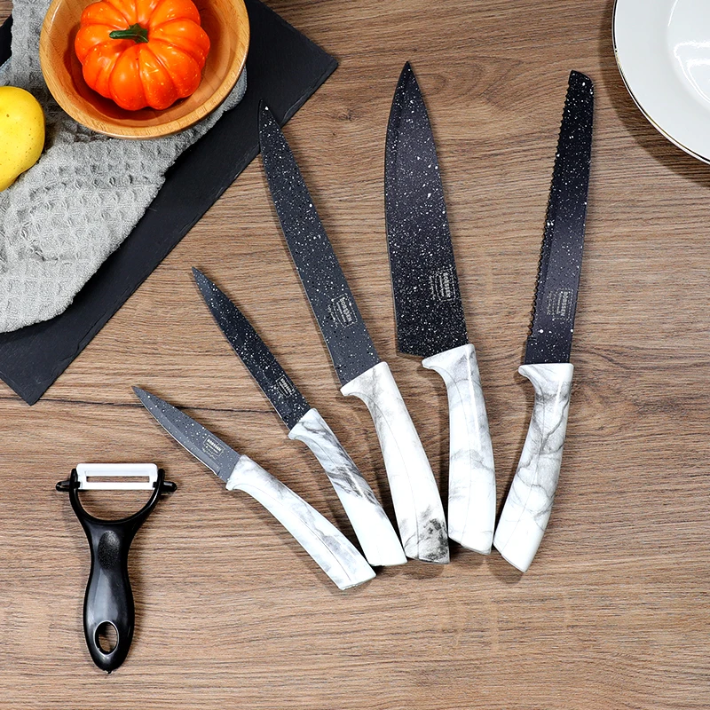 Set Of Kitchen Knives Cooking Handmade Knifes Gift Chef Knife Stand Sets Sharpener For Vegetable Cutter Chopper Peeler | Дом и сад