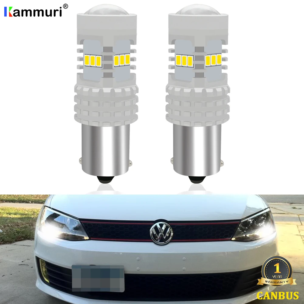 KAMMURI (2) яркий 6000K белый CANbus P21W светодиодный лампы для Volkswagen VW Jetta (Фольксваген
