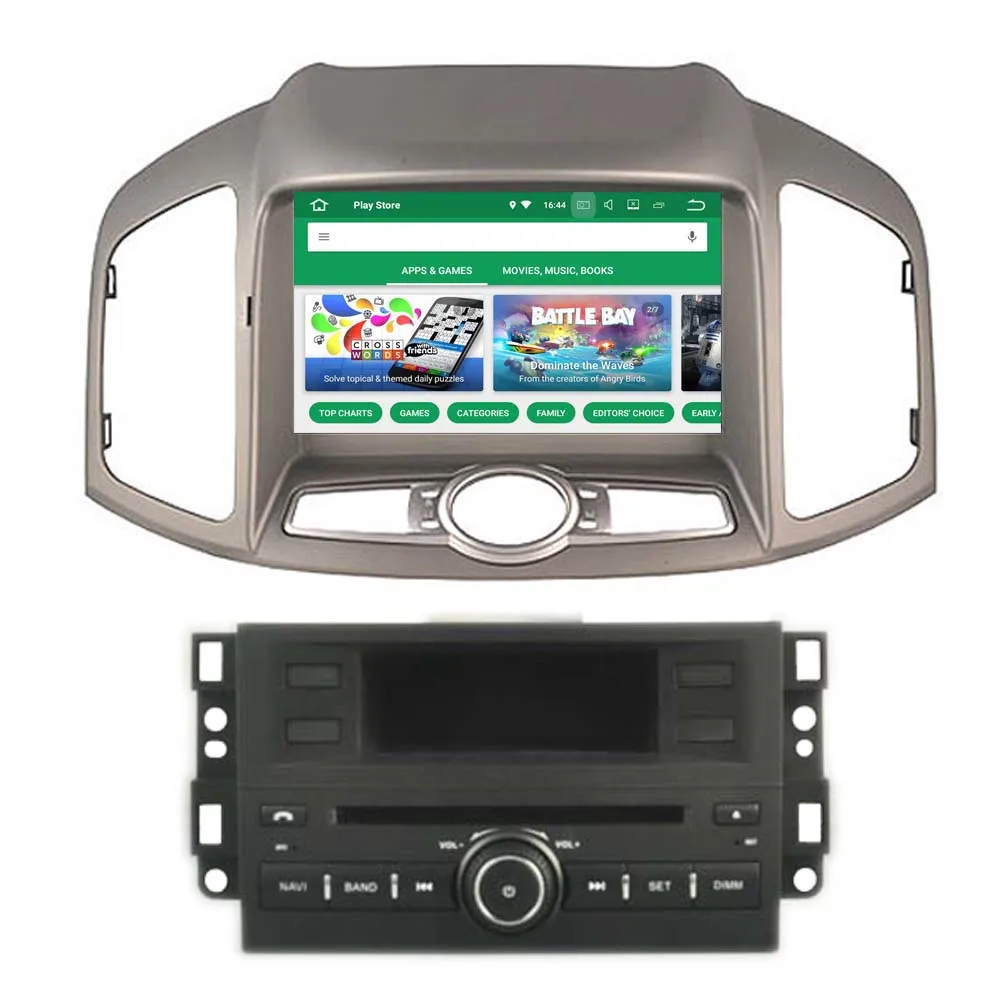 Автомобильный мультимедийный плеер RoverOne для Chevrolet Captiva 2011 2012 2013 2014 Android 10 Радио DVD