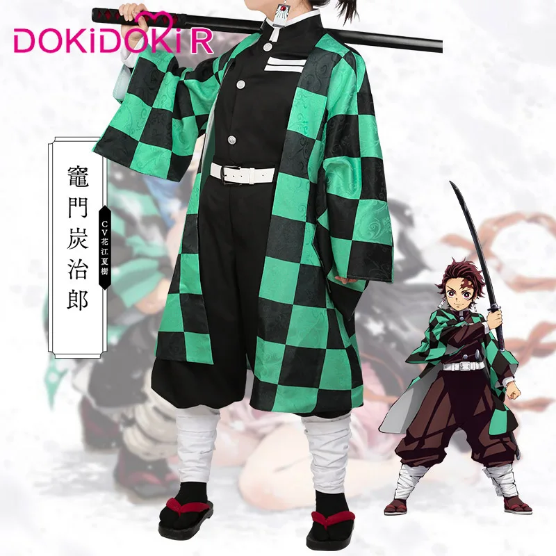 DokiDoki-R, аниме, убийца демона, Kimetsu no Yaiba, косплей, костюм камадо танджиро, мужской костюм Kimetsu no Yaiba, косплей, аниме, кимоно, костюм