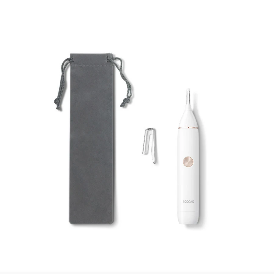 White without Box Xiaomi Soocas IPX5 водонепроницаемый нос для бровей Триммер машинка для стрижки волос острое лезвие Body Wash минималистский дизайн Безопасный Очиститель отделка персональное ежедневное - Цвет: White without Box