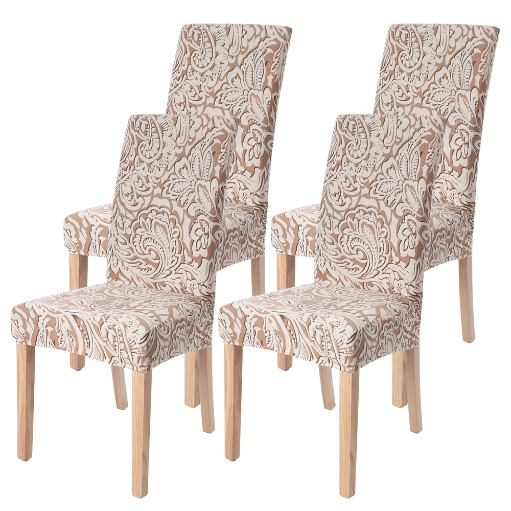 4/6 шт. чехлы на кресла стрейч больших упругое сиденье стулья картина чехлов для
