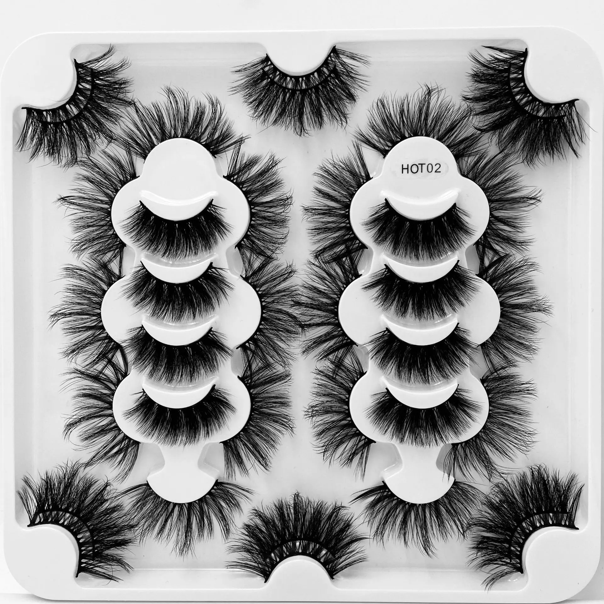 Новые 18 пар 3D норковые ресницы 25 мм натуральные накладные драматический объем