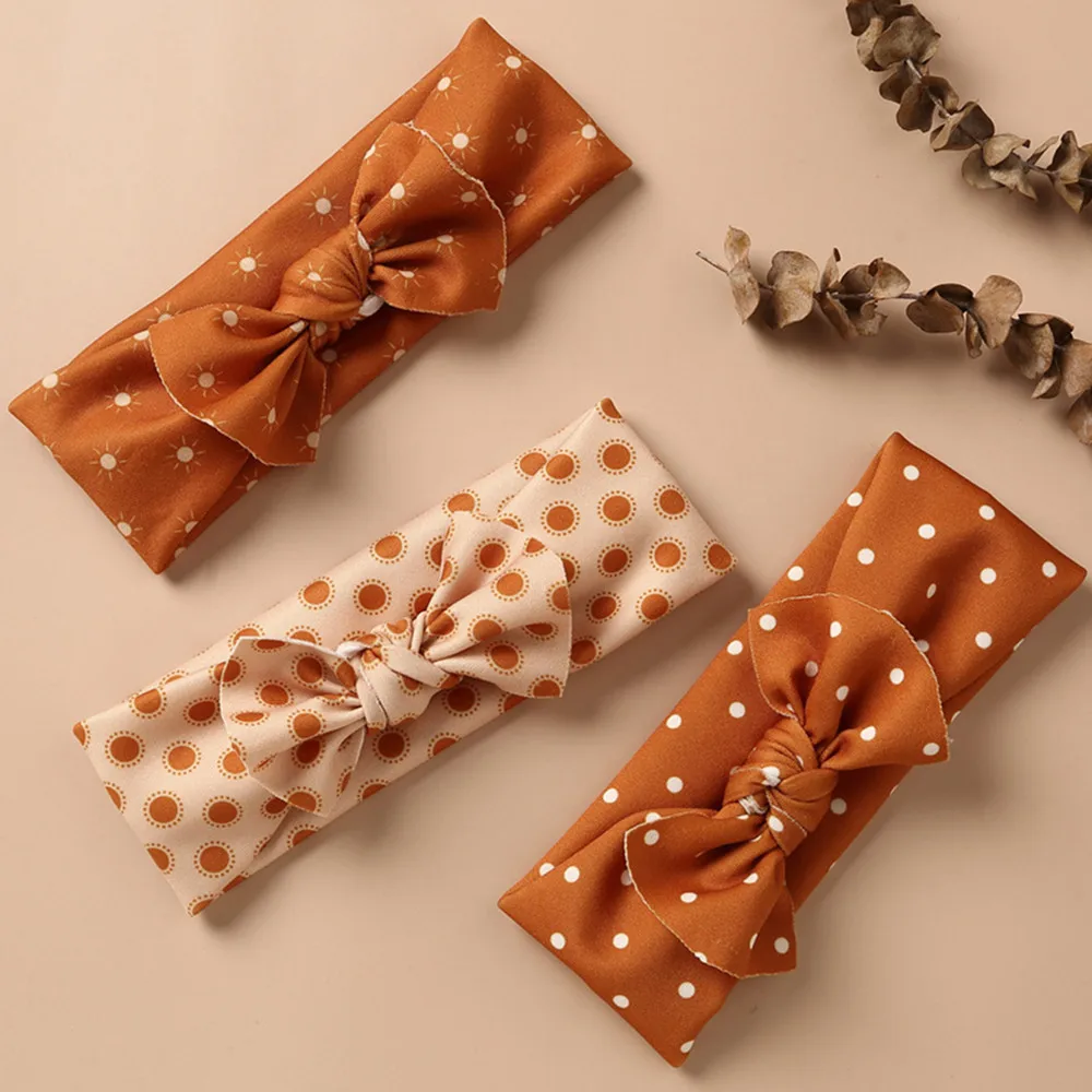 

Baby Headband Cute Dot Solid Hair Bows Head Wrap Kids Infant Hair Accessories Cotton Nylon Turban Party Baby Girl Headbands