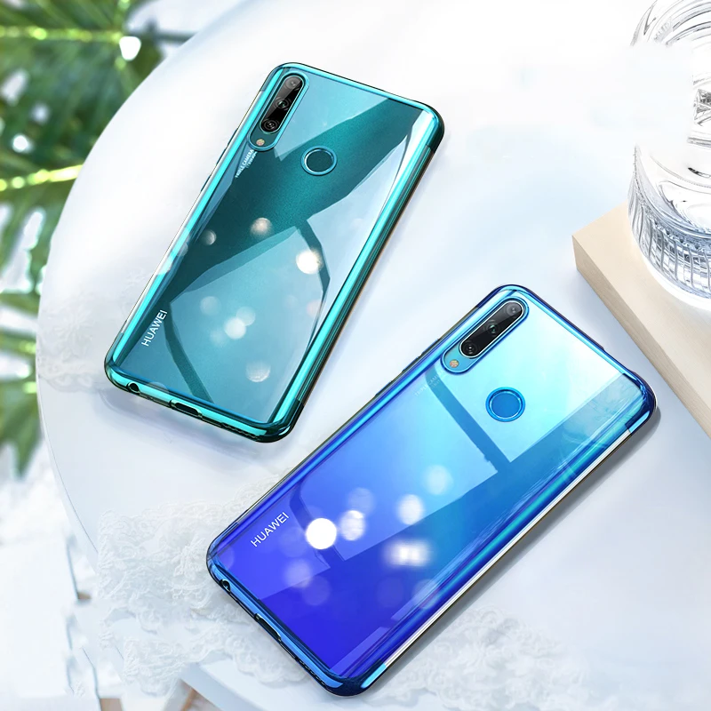 Мягкий прозрачный чехол для Huawei Honor 9C 9A 9X Премиум с лазерным покрытием ТПУ