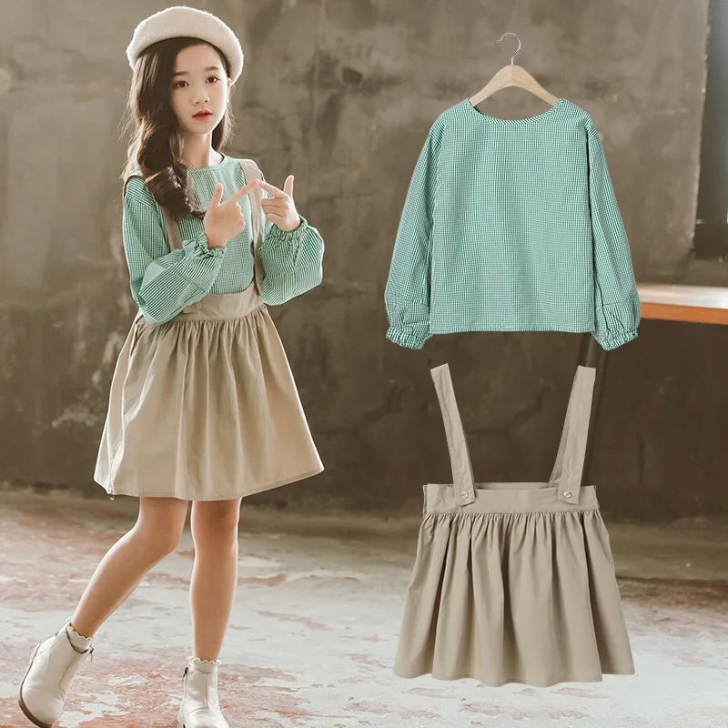 Комплекты одежды для девочек эксклюзивная Одежда осенняя футболка в сетку +