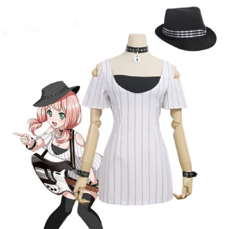 Аниме Bang Dream OYAMA Касуми HANAZONO платья маскарадный костюм для девочек школьная форма