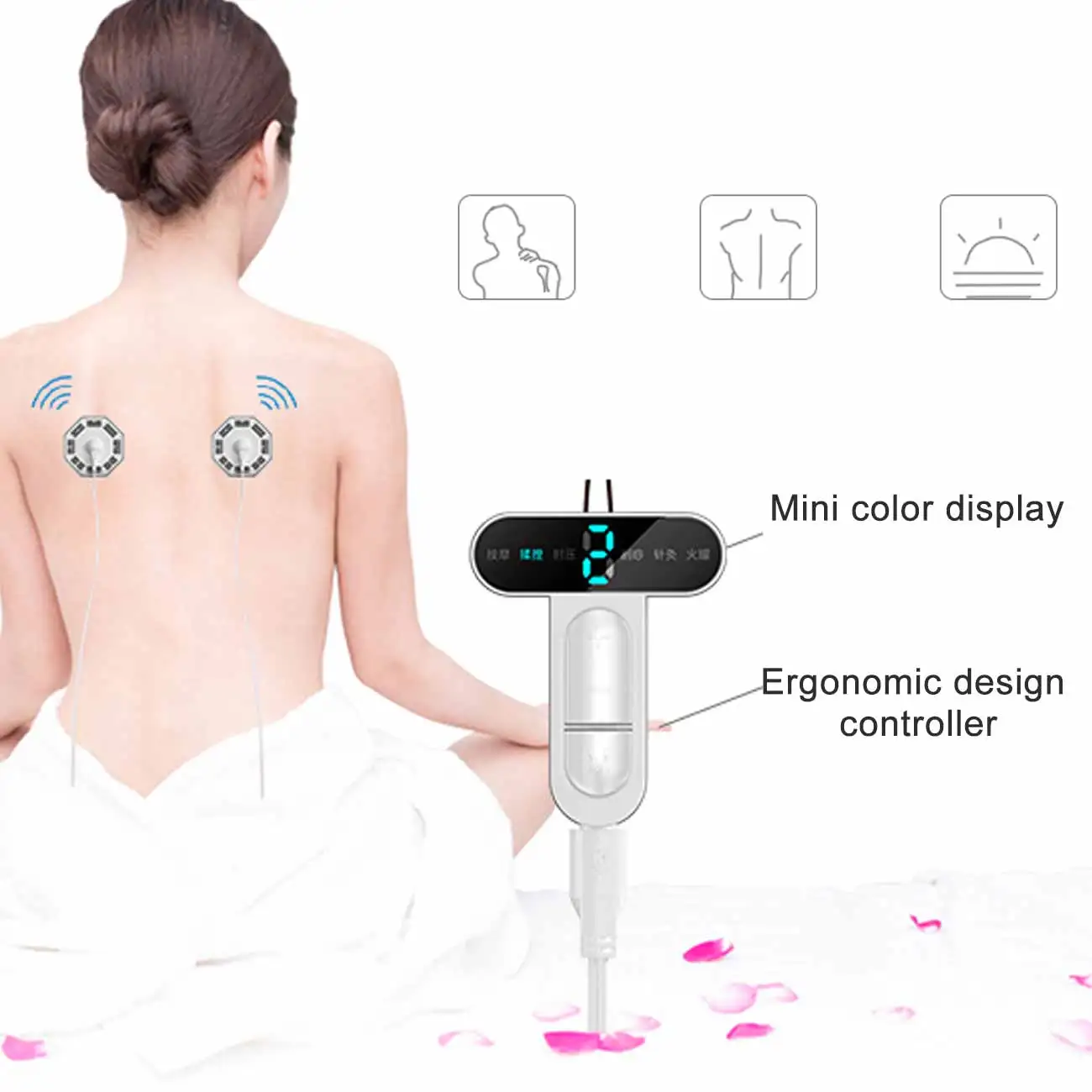 

Intelligent cervical spine massager, multifunctional rechargeable pulse physiotherapy instrument combined fitness