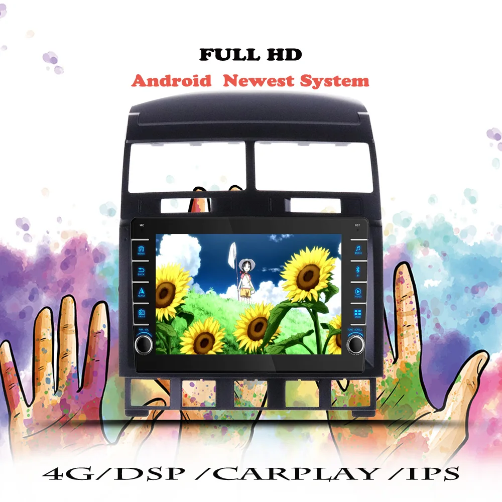 Автомобильный радиоприемник DSP мультимедийный плеер для VW Volkswagen Touareg 2002 2003 2004