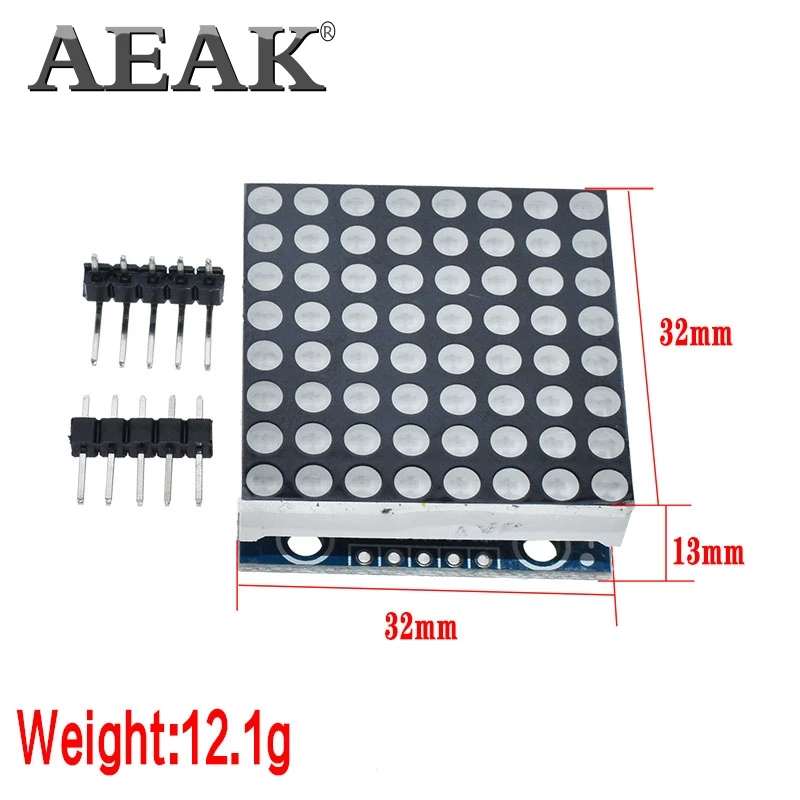 Матричный модуль AEAK MAX7219 микроконтроллера дисплейный готовые товары 1 шт.|max7219 dot