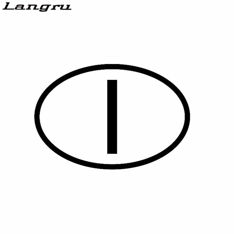 Овальные виниловые наклейки Langru 13