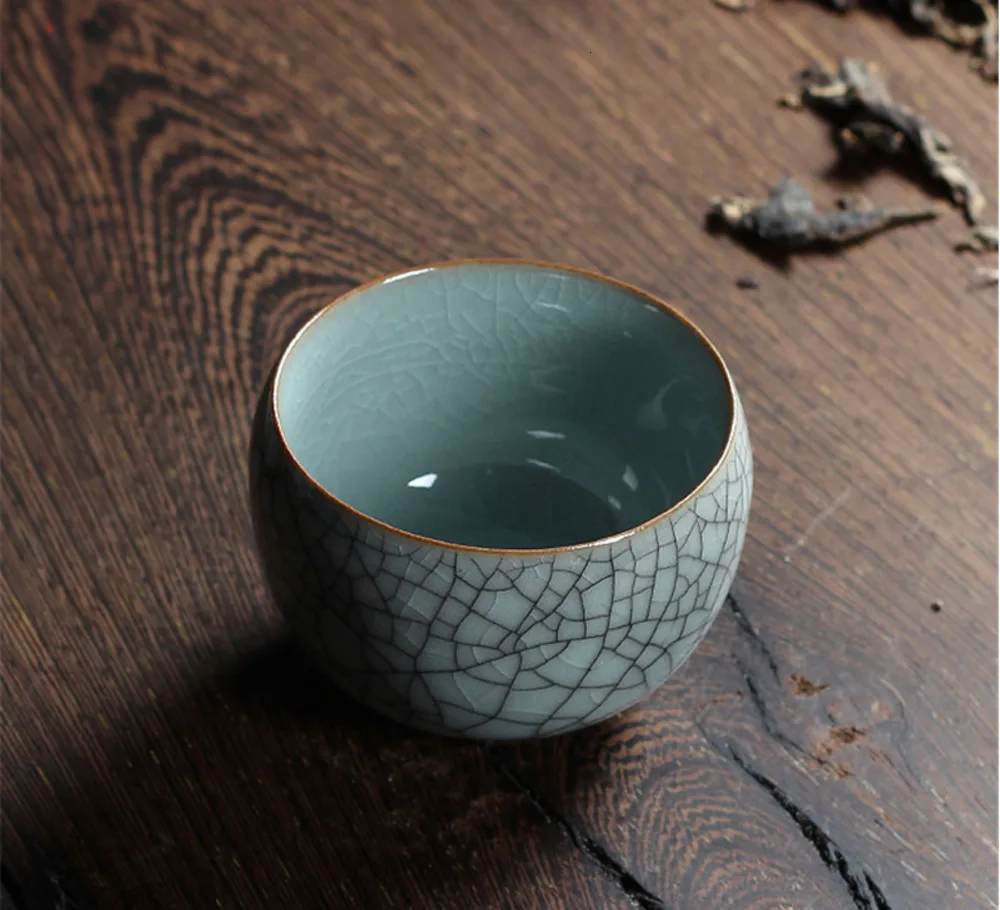1 шт. Стаканчик из Celadon Longquan crespitate китайский фарфор эскимо кунг-фу китайский чай игра
