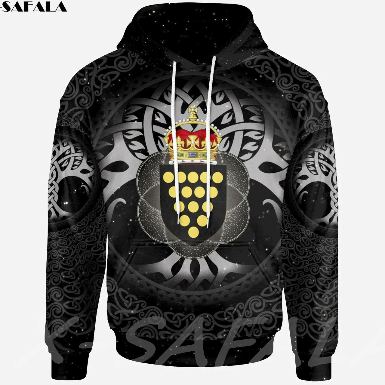 

Cornwall Celtic Coat of Arms Tree of Life 3D Printed Hoodie Man Female Zipper Pullover Sweatshirt Hooded Jersey Streetwear