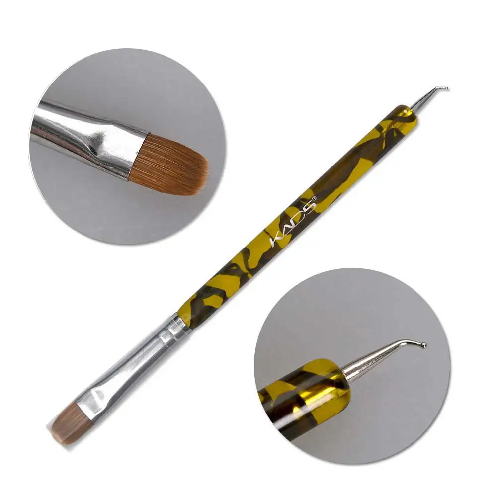 Missguoguo акриловая кисть для ногтей дизайна Гелевая Кисть маникюрная круглая