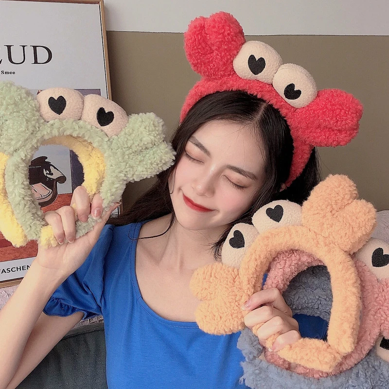 

Wash Face Hair Holder Hairbands Soft Warm Coral Fleece Animal Ears Headband For Women Girls Turban Fashion Hair Accessories NEW