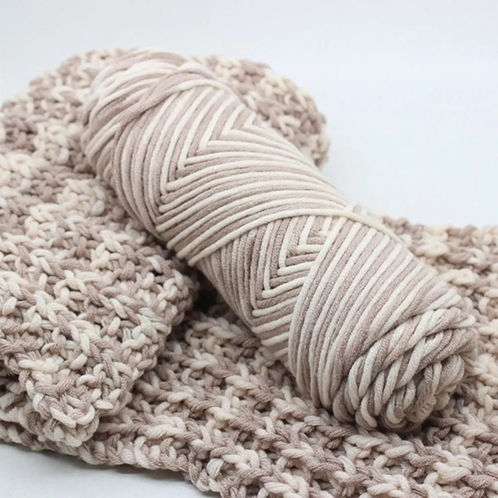 100 г чесаная мягкая детская молочная хлопчатобумажная пряжа плотная