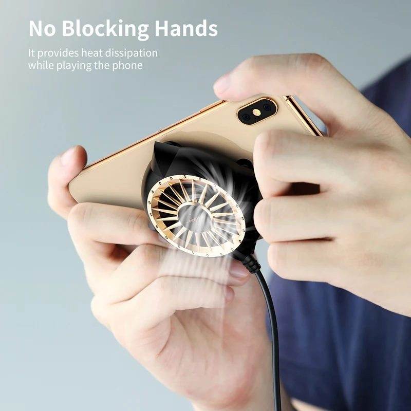 Рок мобильный кулер для телефона бесшумный маленький охлаждающий вентилятор с
