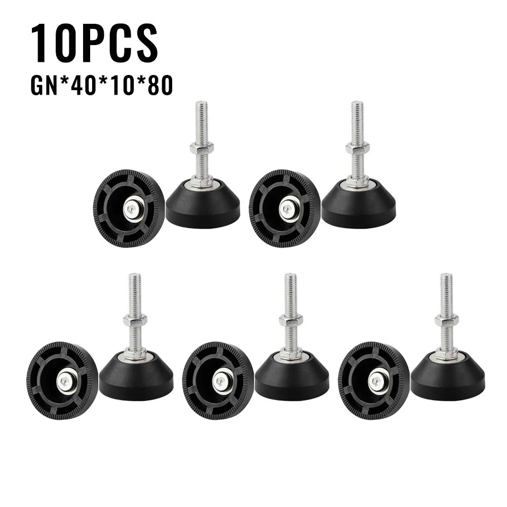 

4/10 Pack Rated Adjustable Feet M10x80mm Articulating Base Heavy Duty Feet Nylon Metal This Helps To Promote A Strong Product