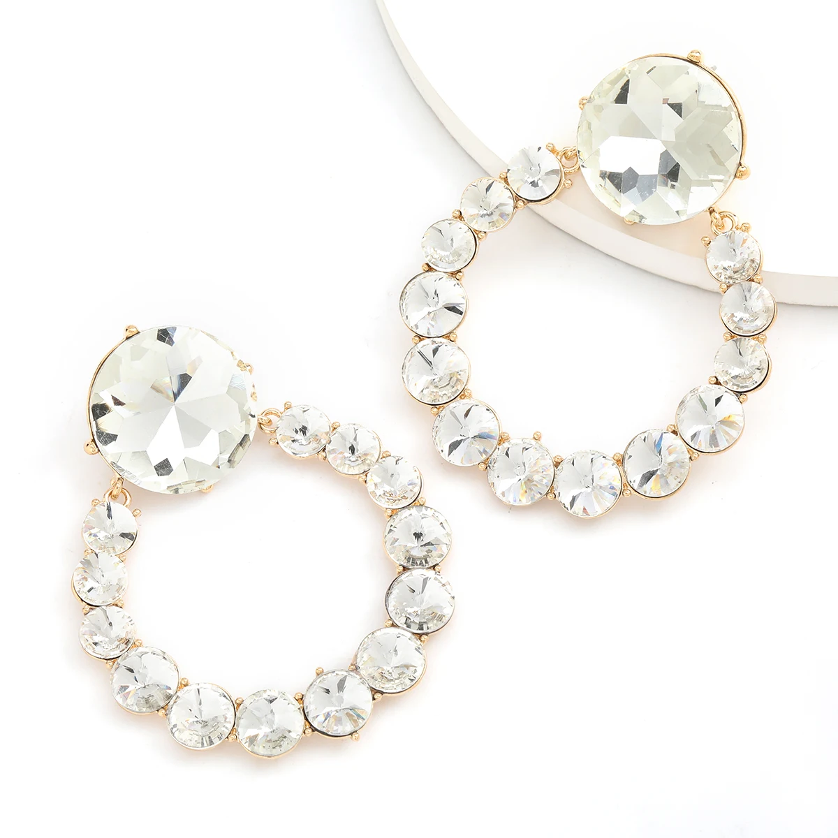 

Серьги-подвески Pauli Manfi2020 женские, роскошные модные вечерние круглые серьги с кристаллами, хороший подарок для девушки, ювелирные изделия