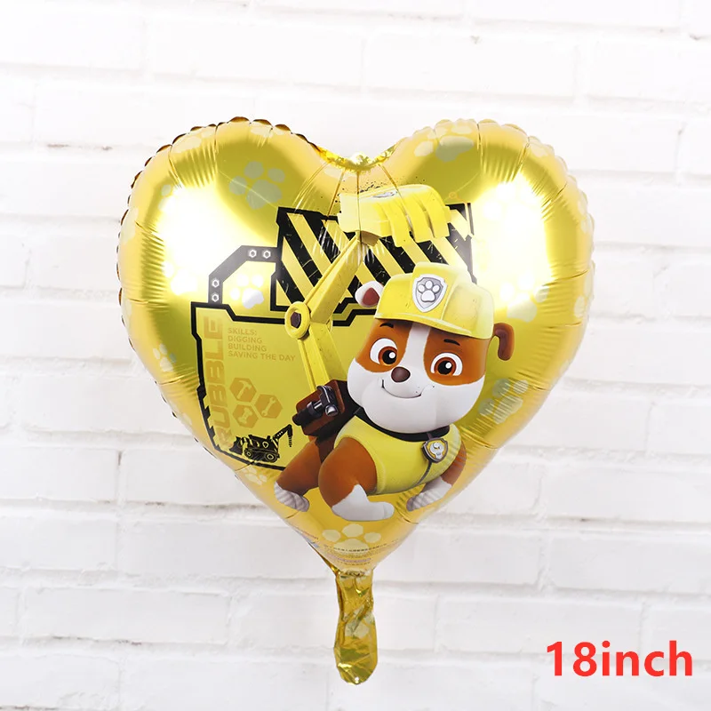 Balloon-C Paw Patrol украшения на день рождения для детей, праздничная сумка для дня рождения, бумажные чашки, тарелки, детские одноразовые столовые приборы для душа - Цвет: Balloon-C