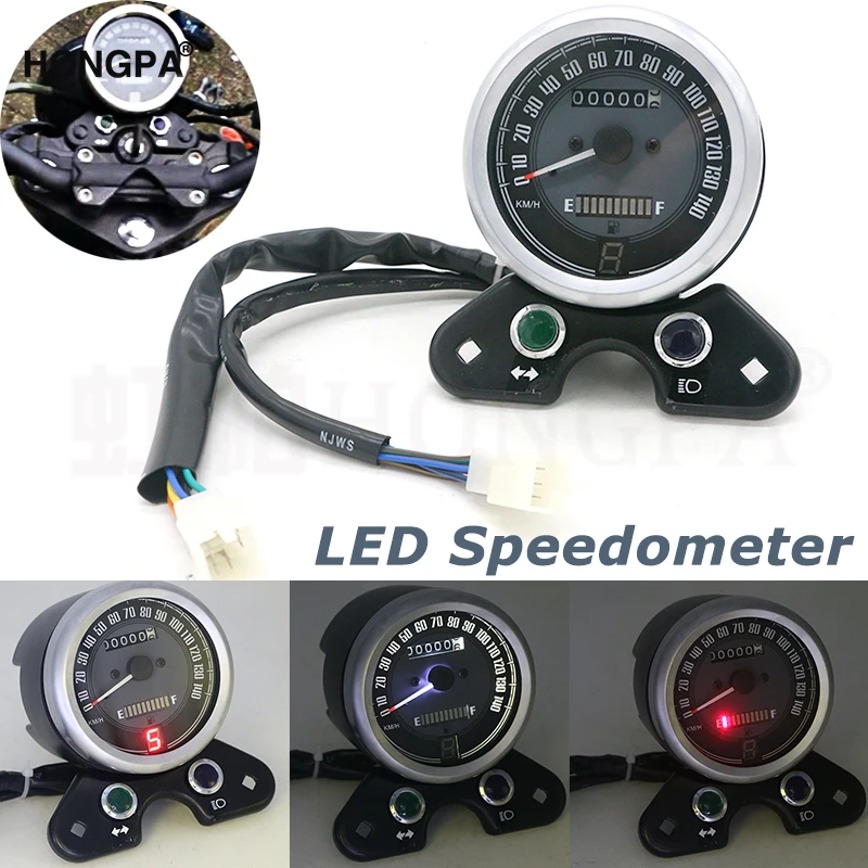 Мотоцикл одометр спидометр ЖК цифровой датчик W/Свет USB зарядное устройство