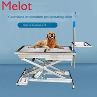 pet electric constant temperature surgical table stainless steel operating table for animals clinic table beauty table hospital