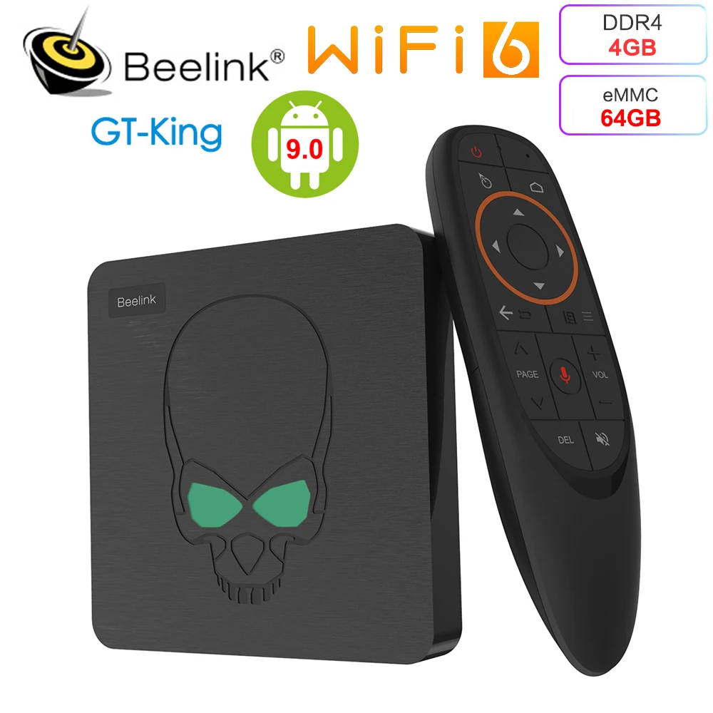 ТВ приставка Beelink GT King Amlogic S922X 4 + 64 ГБ 9 0/5 ГГц Wi Fi|ТВ-приставки и медиаплееры| |