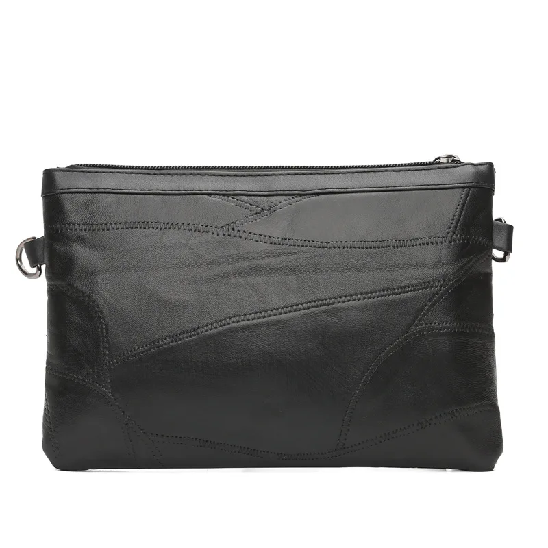 This is a soft sheepskin crossbody bag with rivets, tassels and splicing design elements. It is a stylish shoulder bag.This Gift