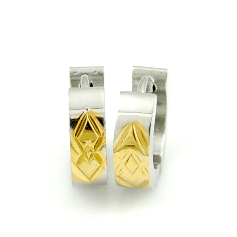 

AMUMIU Stainless Steel Studs Earrings Punk Hip Hop Fashion Jewelry For Men Women Small Unisex Hot Party Gifts HE1050A