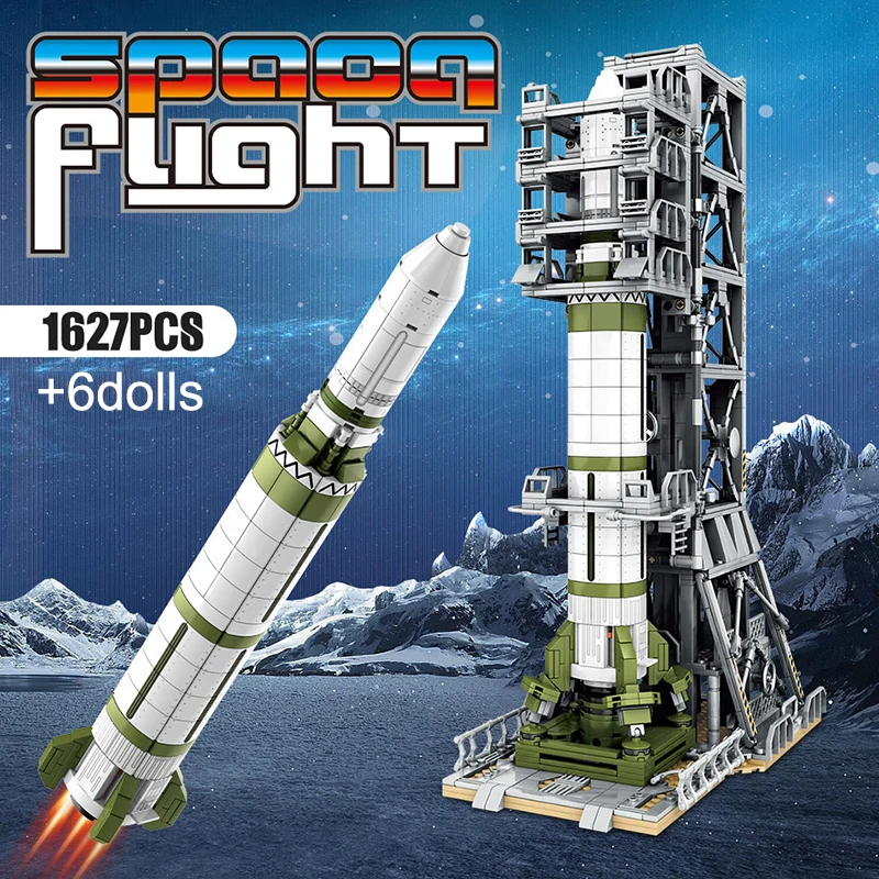

SEMBO 1627PCS High-tech Artificial Satellite Space Launcher Building Blocks Creator Cosmonaut Figures Bricks Kids Toys Gifts