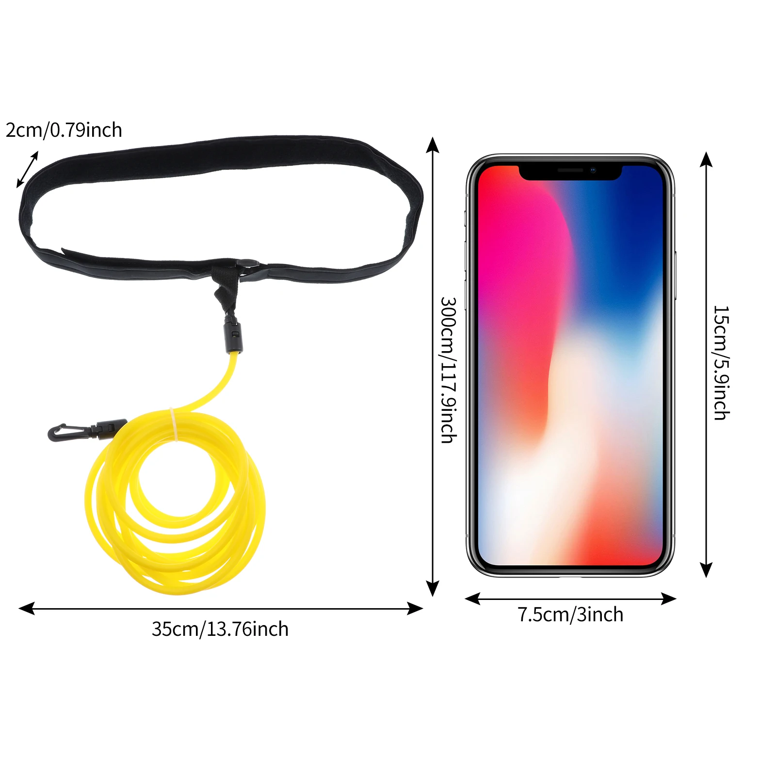 

Adjustable Swimming Training Belt Stationary Swim Training Leash Cord Swim Resistance Tether Band Swimming Pool Accesserious