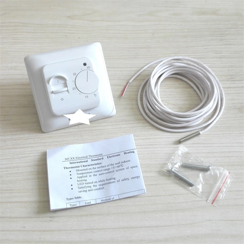 

Electric Floor Heating Room Thermostat Manual Warm Floor Cable Use Termostat 220V 16A Temperature Controller Instrument