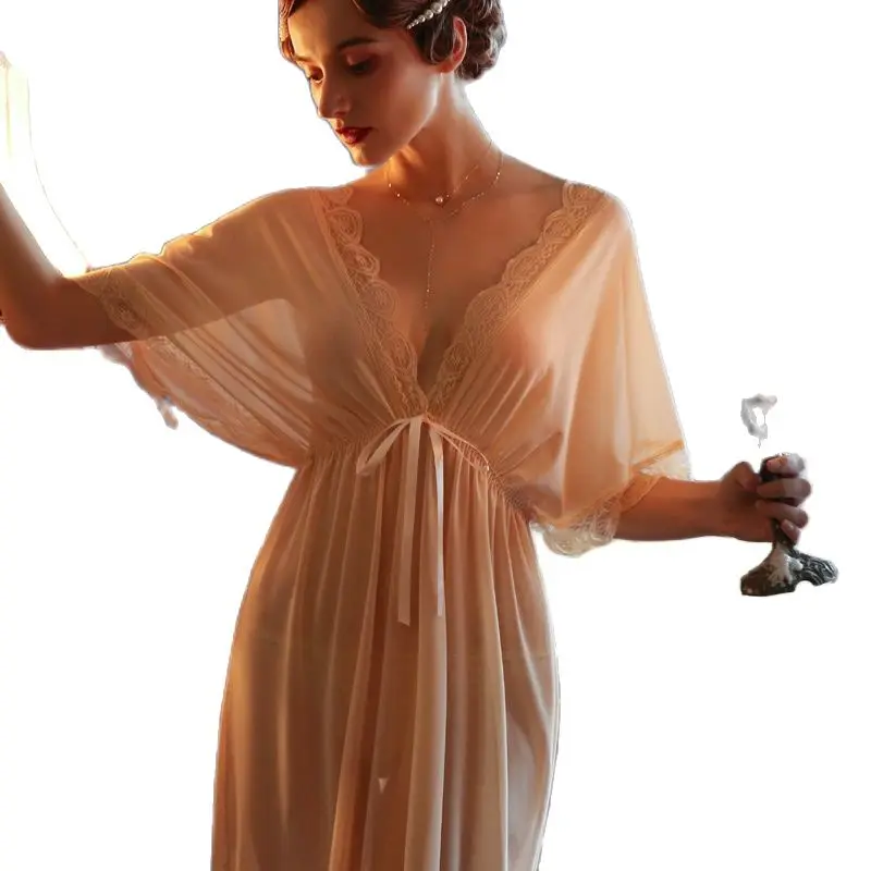 

2021 Plus Size Sexy Dress Erotic Babydoll Transparent Lace Underwear Sleepwear Women Nightgown Pajama Negligee Sexi Lingerie
