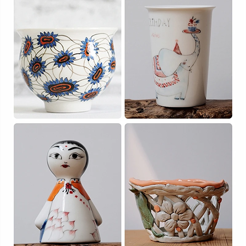 Набор из 6 цветов керамический пигмент искусство подглазурь цвет Цзиндэчжэнь