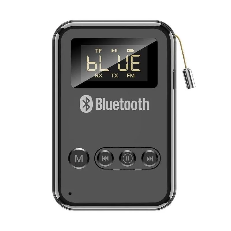 Новый приемник Bluetooth передатчик 2 в 1 BT V5.0 адаптер стиль FM/старый динамик