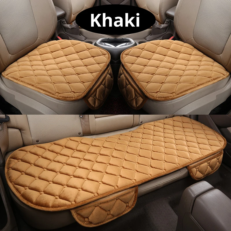 Зимний теплый чехол для сиденья автомобиля Бархатная подушка универсальная