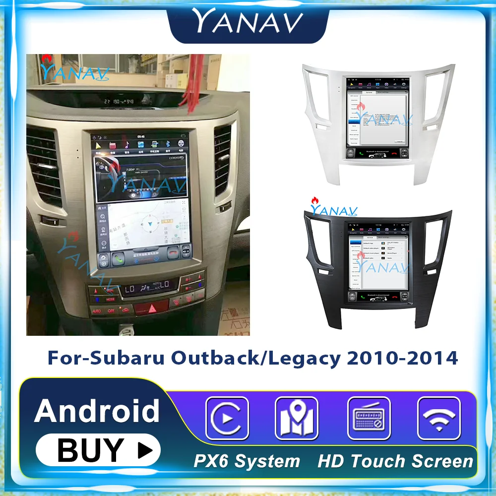 

Android For Subaru Legacy Outback 2010 - 2014 Car Radio Tape Recorder Multimedia Player Stereo PX6 Tesla Navigation Head Unit
