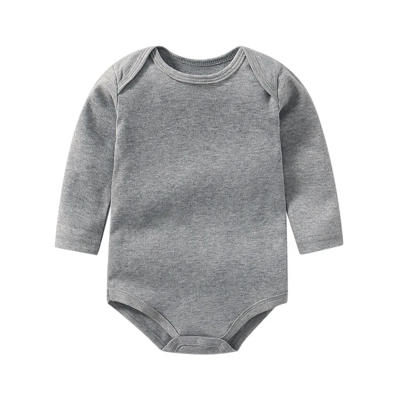 Темно-серый Lawadka брендовая хлопковая от Carter's, детский костюмчик, однотонное пальто для девочек Боди-костюм для детей ясельного возраста с длинными рукавами костюм новорожденный Одежда для малышей - Цвет: Темно-серый