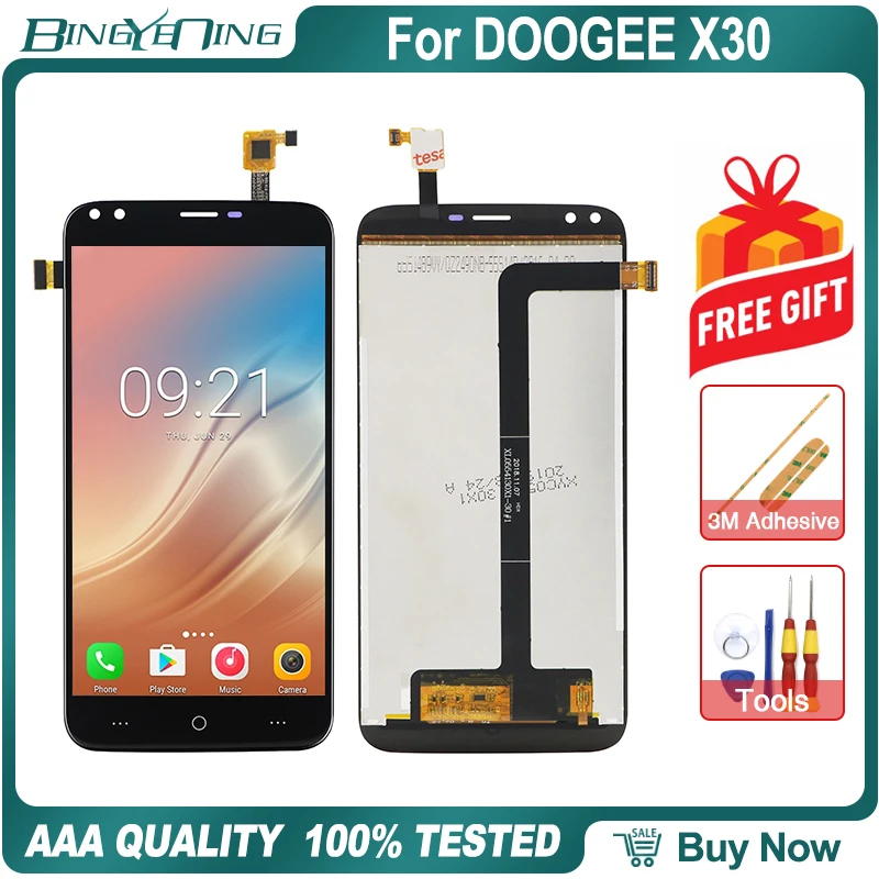 Для DOOGEE X30 lcd и сенсорный экран дигитайзер с рамкой дисплей экран Модуль Ремонт Замена аксессуары