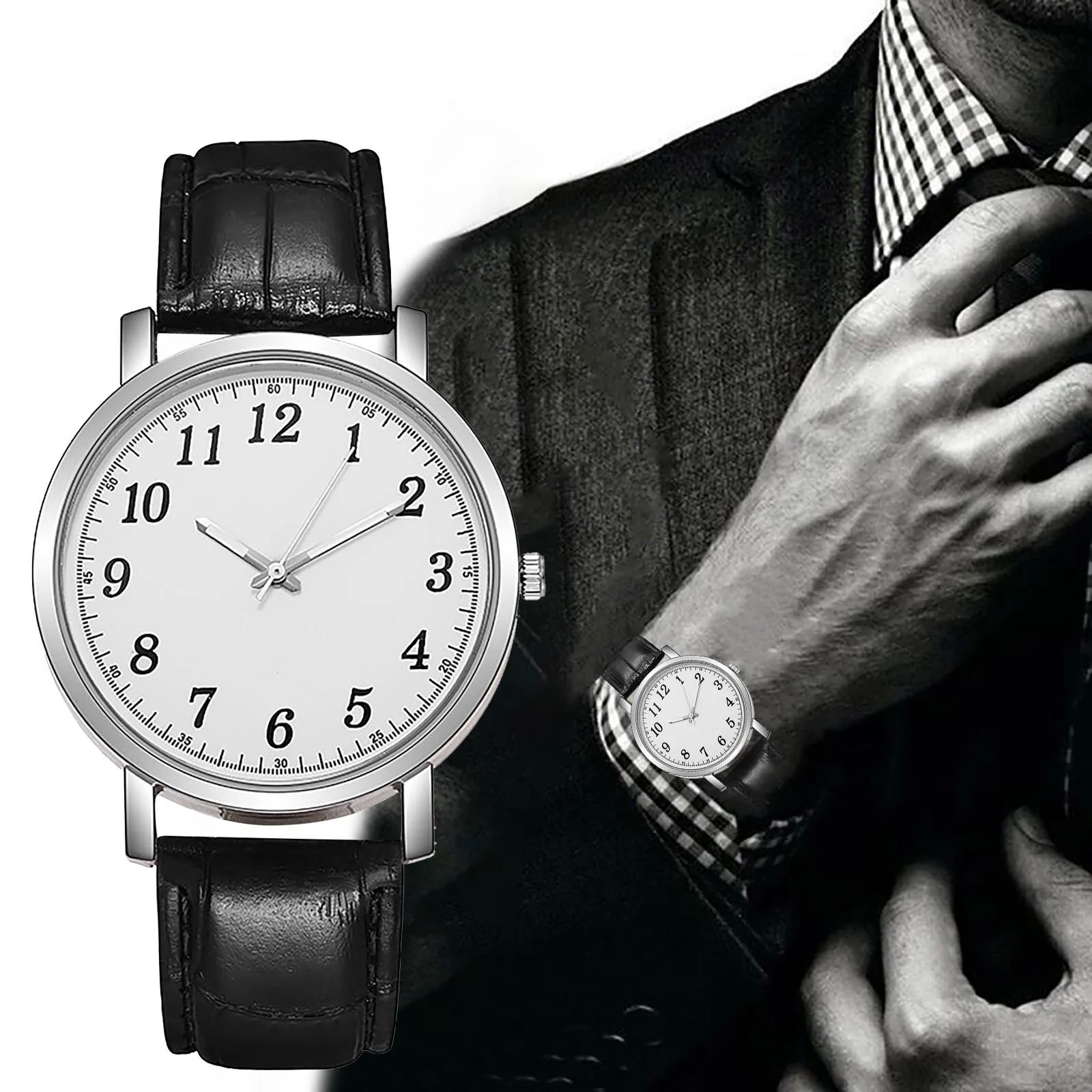 

2021 Mens Leisure Watches Of Simple Design Leather Men Quartz Wrist Watch For Man Gift Vintage Analog Wristwatch Reloj Hombre