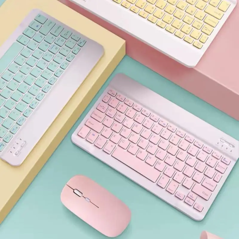 

Portable Wireless Bluetooth Keyboard For IPad Samsung Xiaomi Android Tablet 7.9 Inch Universal Bluetooth Keyboard Mouse Sets