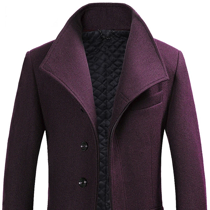 

Wool Winter Men's Coat Coat Men Long Jacket Thicken Coats Man Winter 2023 Woolen Mens Overcoat Abrigo Hombre KJ248