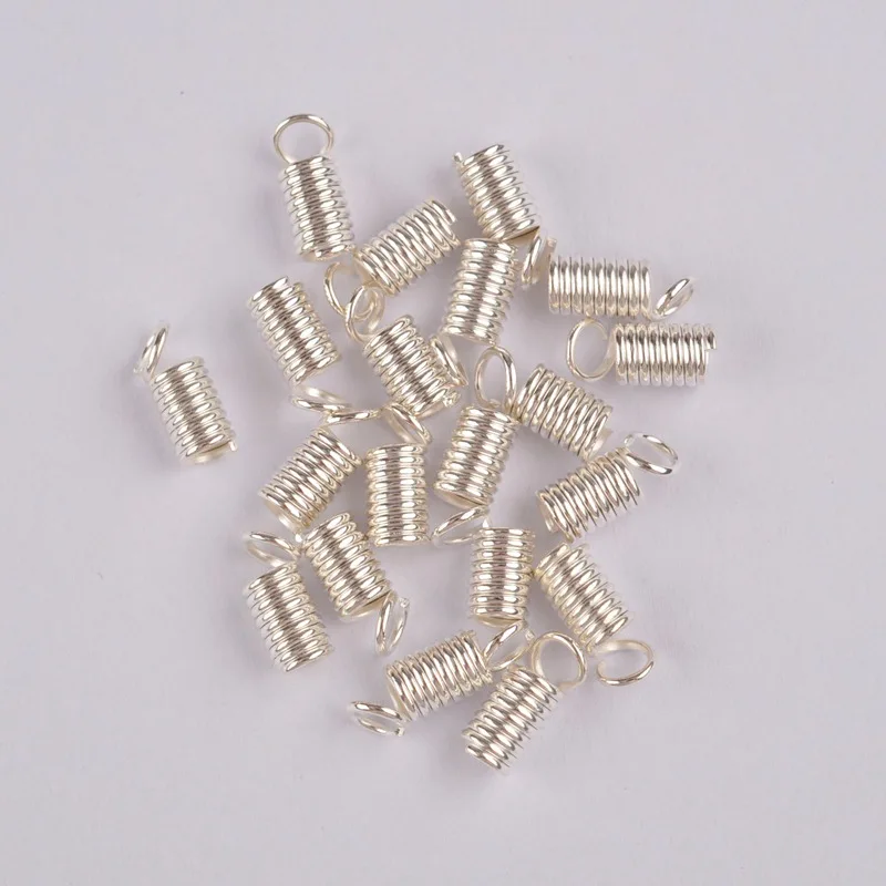 1000 шт плетеный шнур концы зажимы Крепежные разъемы обжимные концевые колпачки