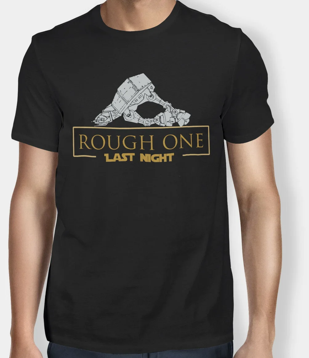 Звездные войны пародия грубая одна последняя ночь питьевой Мужская футболка с