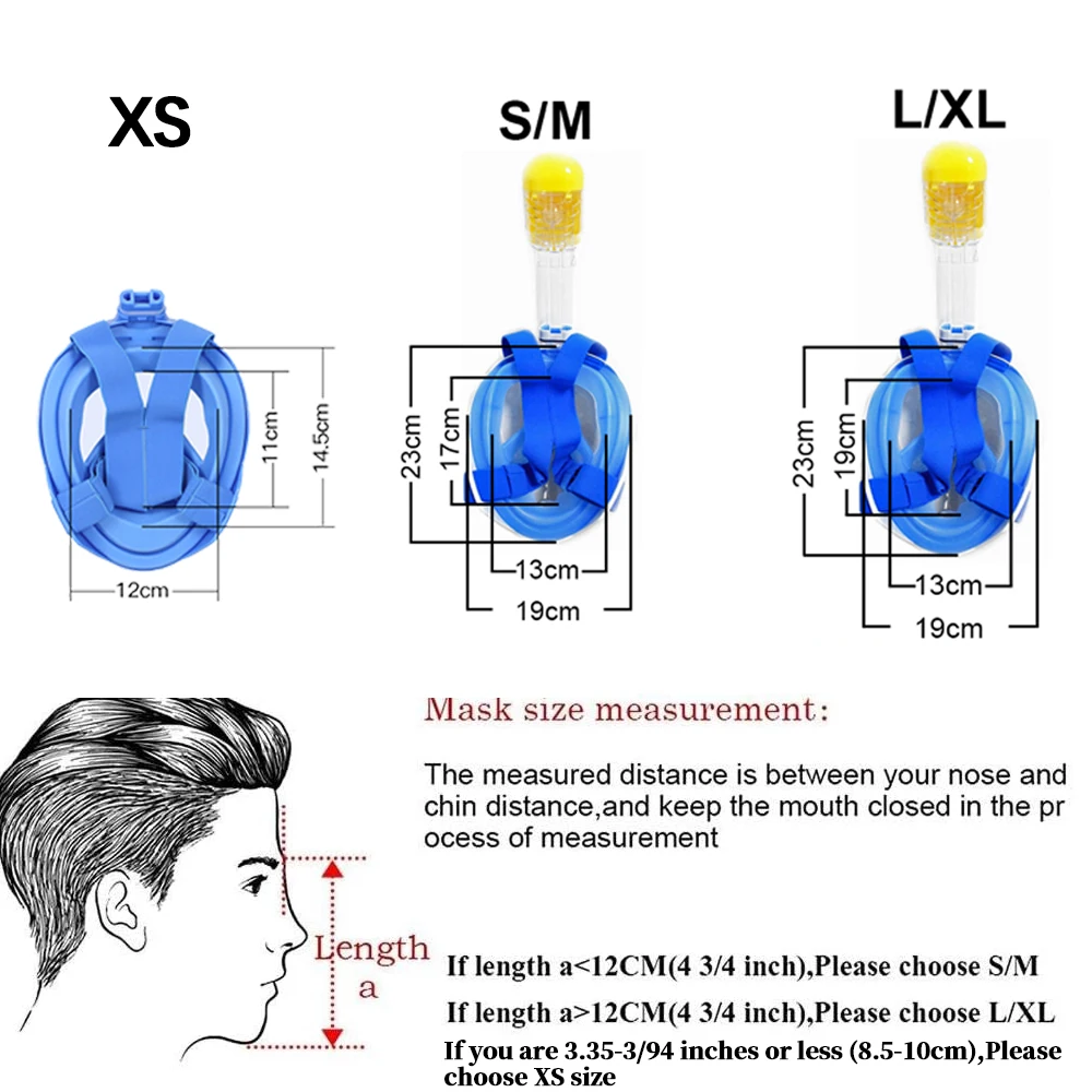 Детская анфас Подводная маска для плавания дайвинга Анти туман подводное