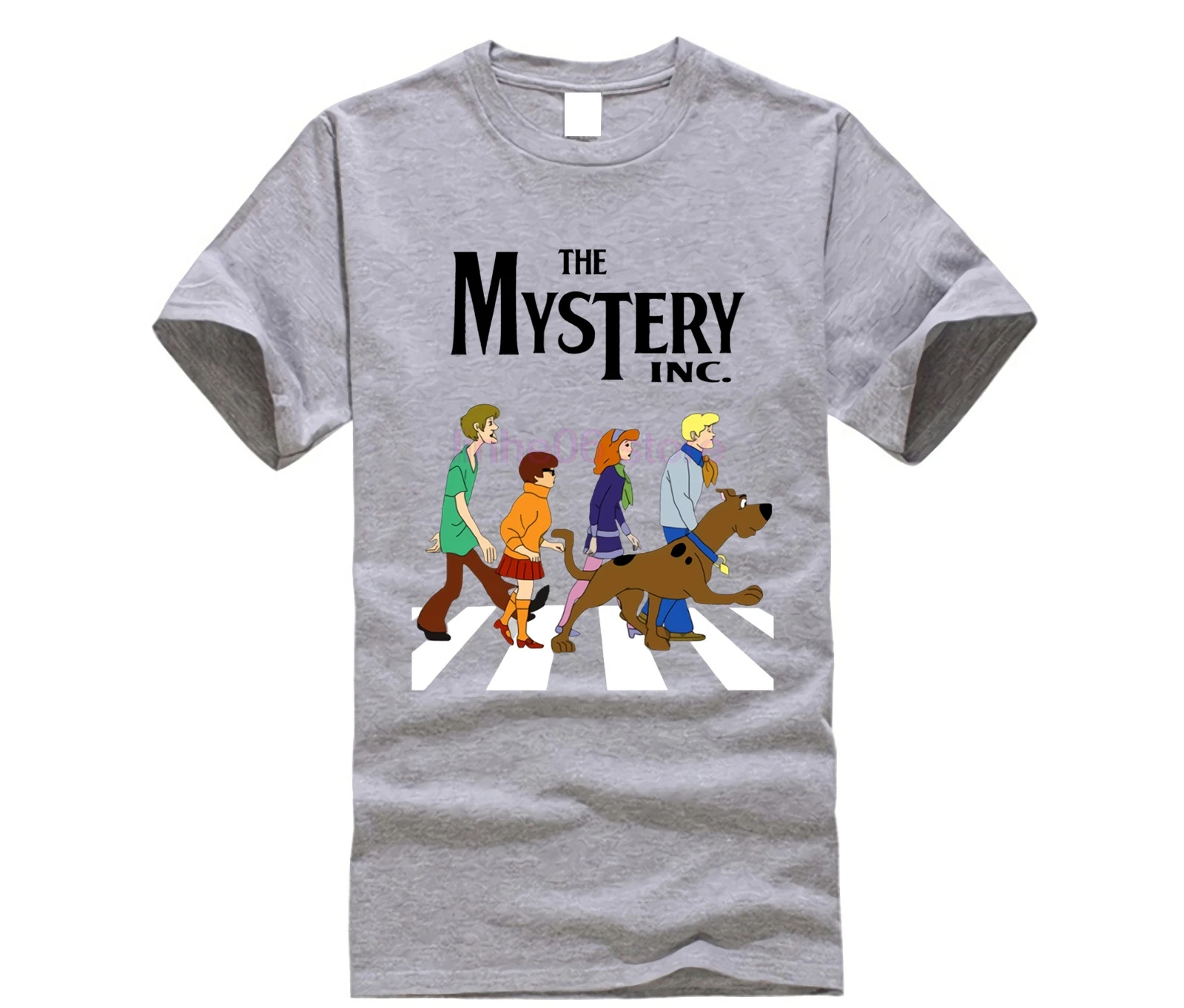 Для мужчин футболки Скуби Ду аббатство Дорога футболка Чистый хлопок размера