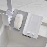 soap holder bathroom shower soap storage box dish plates saver drainage plastic container free drilling wall shelf bath tray